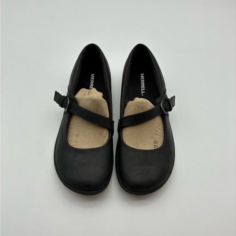 Merrell Women’s Black Mary Jane Flats, 7